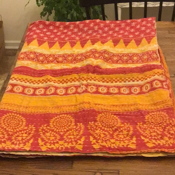 handmade Bedding Vintage Kantha Cotton Blanketquilt Poshmark